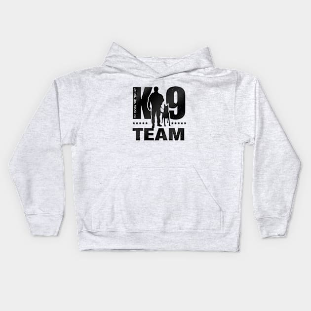 K-9 Team - K9 Unit - Malinois Kids Hoodie by Nartissima